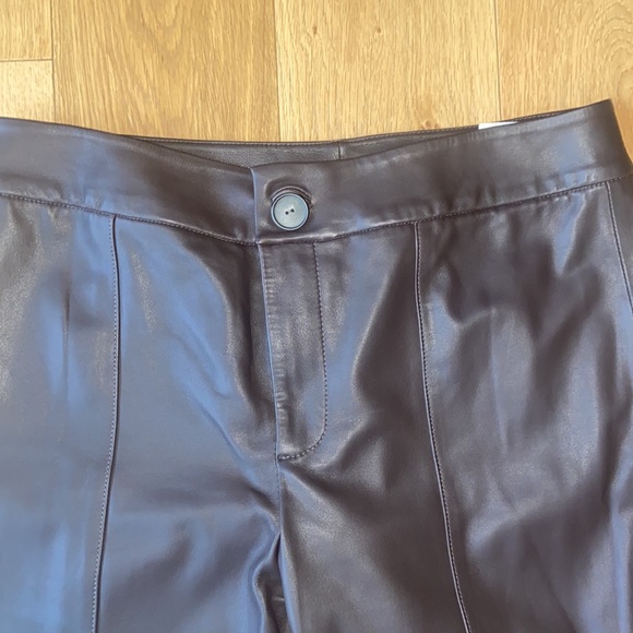 NWOT VINCE Leather flared pants- extremely soft!!! - Picture 9 of 16